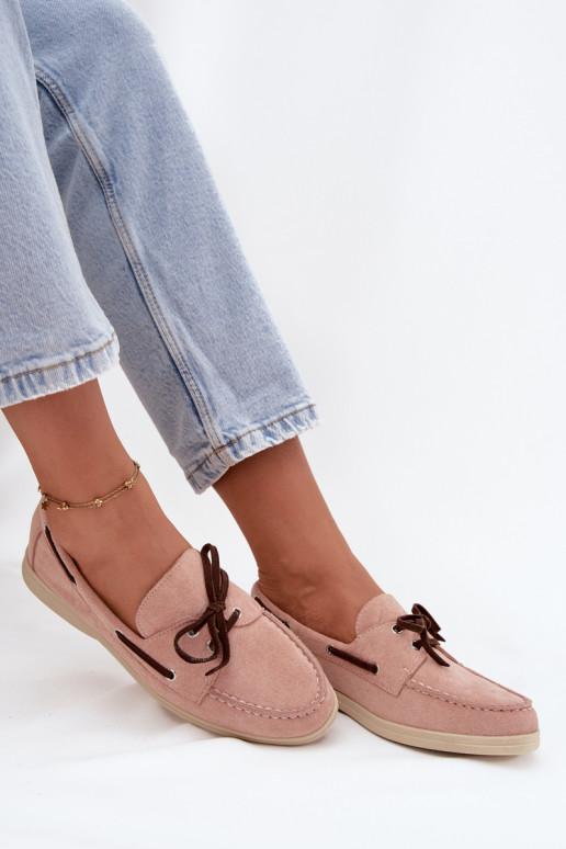 Dames loafers met stijlvolle details Calivra lichtroze
