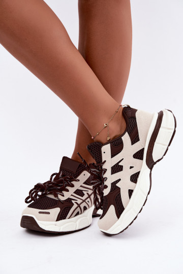 dames sportschoenen in bruin-beige Nerla 2