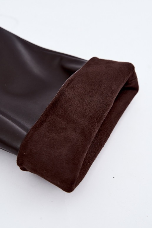 instap hoge laarzen met hakken in chocoladekleur Falina