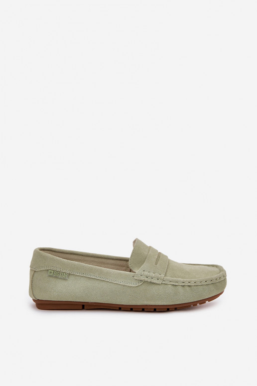 Groene suède mocassins Big Star RR274945