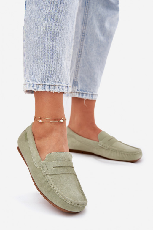 Groene suède mocassins Big Star RR274945