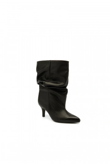 Slouchy enkellaarsjes met hakken in zwart Gelra 2