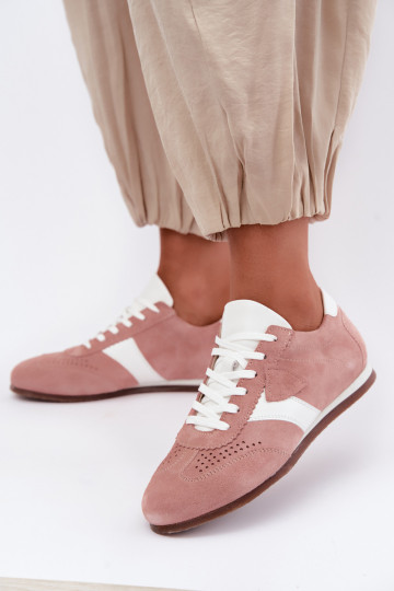 Sneakers model schoenenOpturalnego van suèdeu Zazoo N1412 roze 2