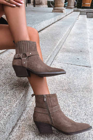 Suède cowboylaarzen, warm, bruin Fariah 2