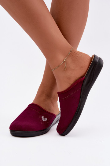 Slippers in bordeaux kleur Inblu CF000052