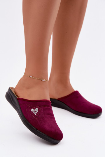 Slippers in bordeaux kleur Inblu CF000052 2