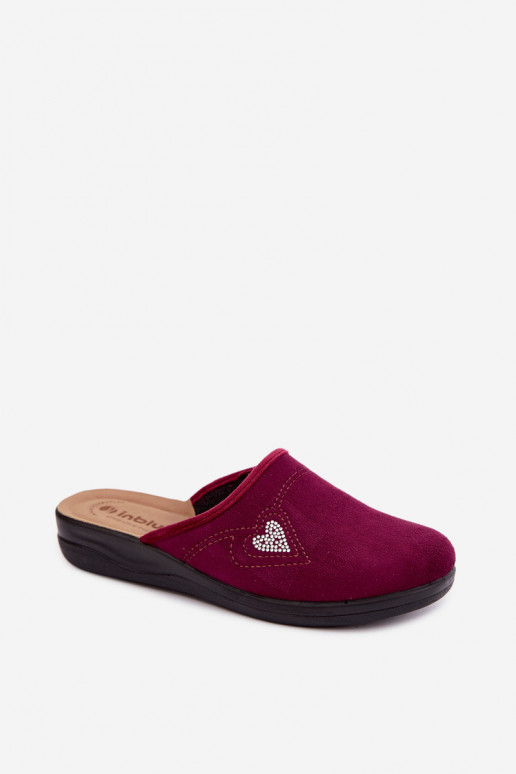 Slippers in bordeaux kleur Inblu CF000052