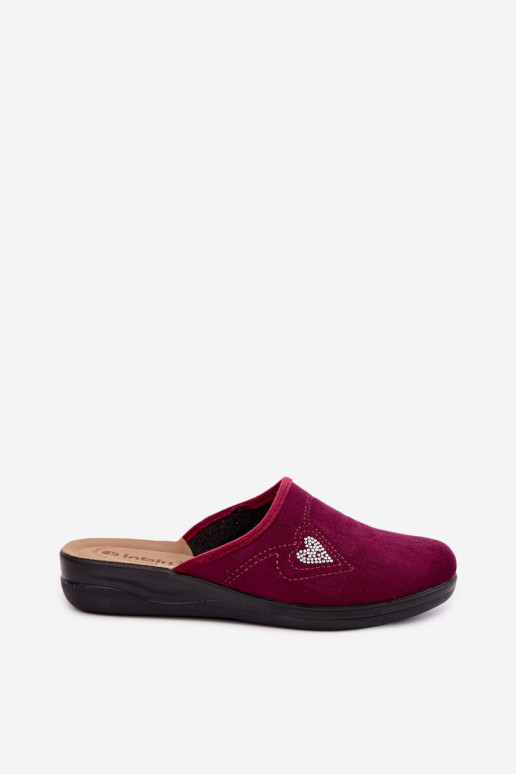Slippers in bordeaux kleur Inblu CF000052
