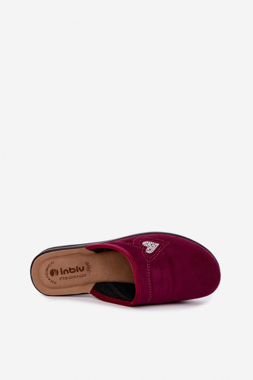 Slippers in bordeaux kleur Inblu CF000052