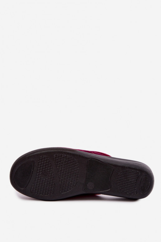 Slippers in bordeaux kleur Inblu CF000052