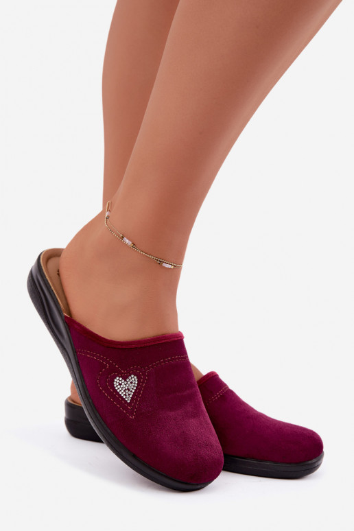 Slippers in bordeaux kleur Inblu CF000052