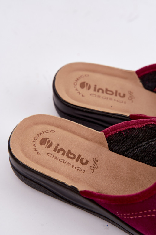 Slippers in bordeaux kleur Inblu CF000052