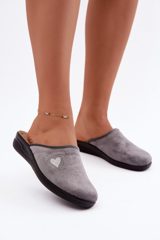 Slippers in grijze kleur Inblu CF000052