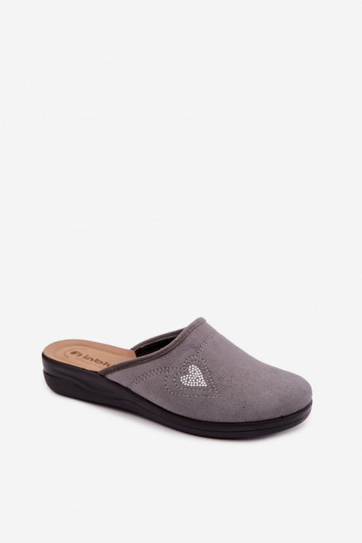 Slippers in grijze kleur Inblu CF000052