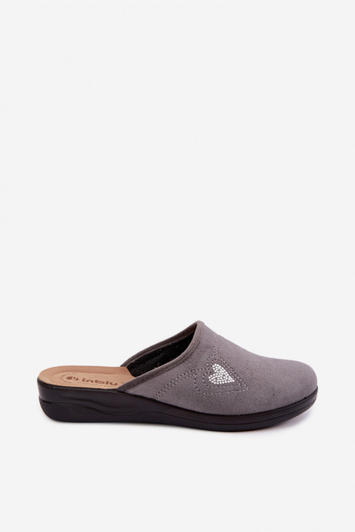 Slippers in grijze kleur Inblu CF000052