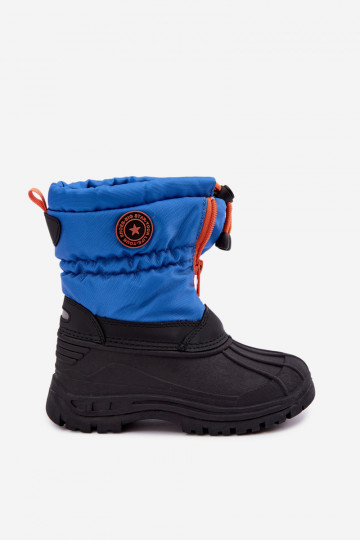 Blauw-zwarte kindersneeuwlaarzen Big Star SS374032 2
