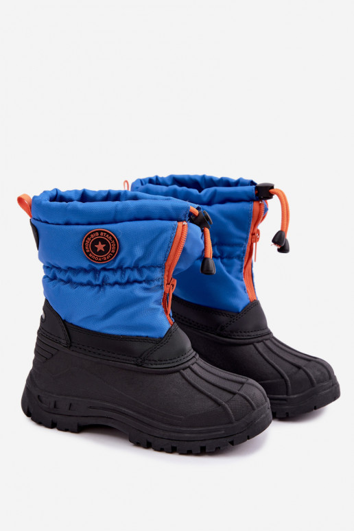 Blauw-zwarte kindersneeuwlaarzen Big Star SS374032