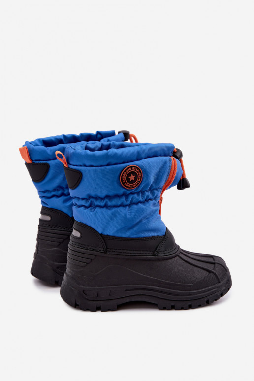 Blauw-zwarte kindersneeuwlaarzen Big Star SS374032