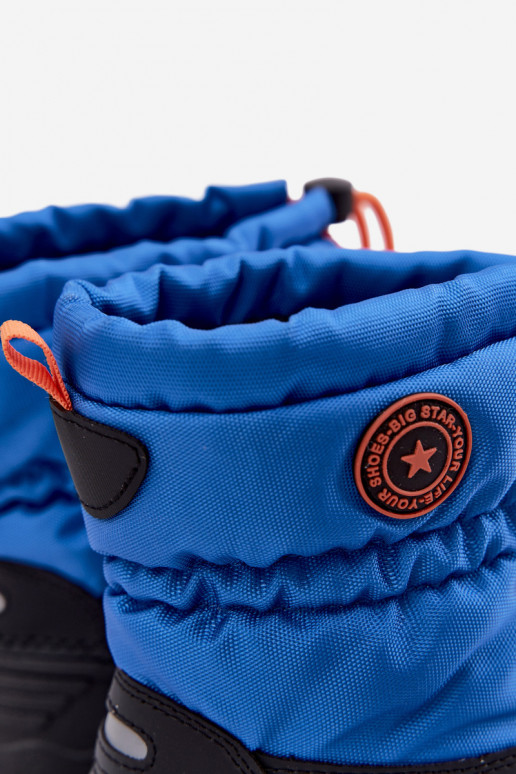 Blauw-zwarte kindersneeuwlaarzen Big Star SS374032
