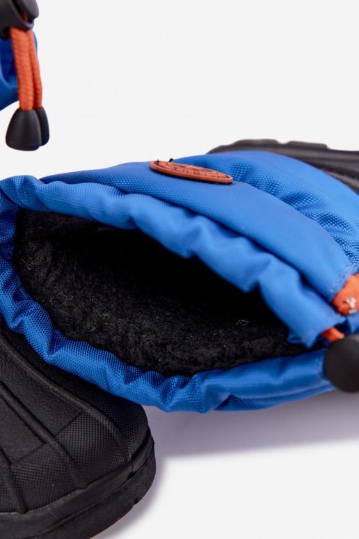 Blauw-zwarte kindersneeuwlaarzen Big Star SS374032