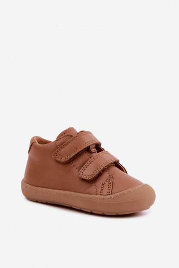 Bruine leren kinderschoenen Barefoot Froddo G2130328-2