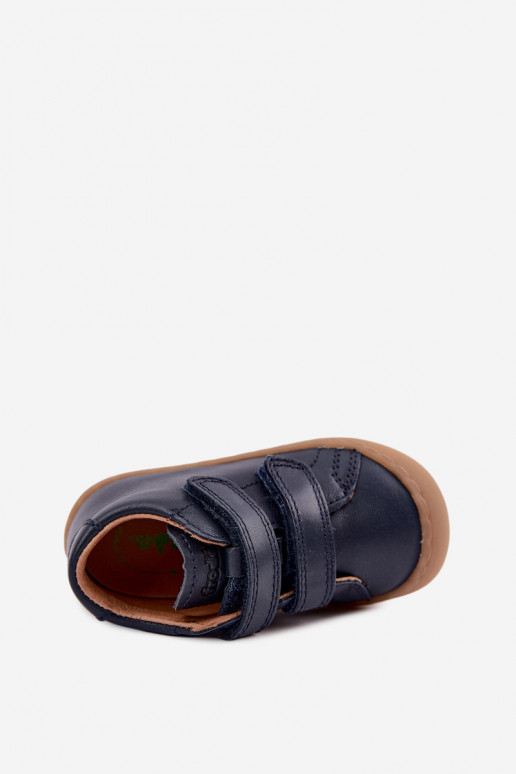 Donkerblauwe leren kinderschoenen Barefoot Froddo G2130328