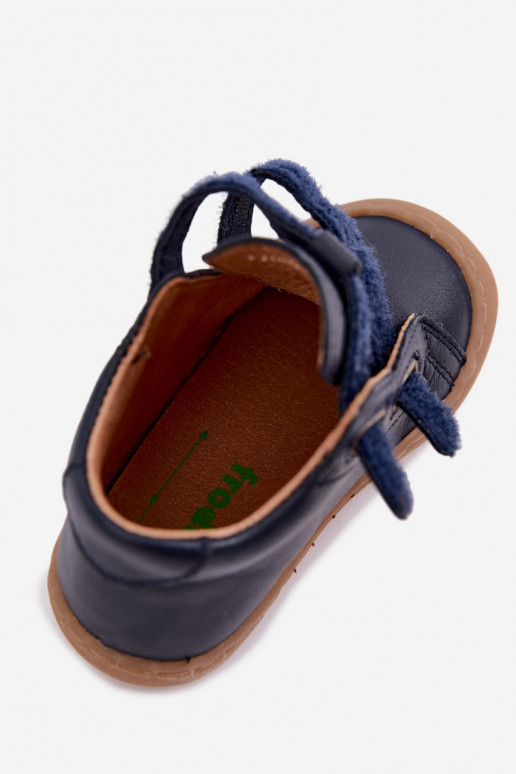 Donkerblauwe leren kinderschoenen Barefoot Froddo G2130328