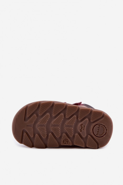 Roze leren kinderschoenen Barefoot Froddo G2110150-5