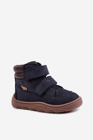 Donkerblauwe leren kinderschoenen Barefoot Froddo G2110150