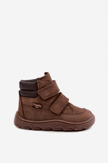 Bruine leren kinderschoenen Barefoot Froddo G2110150-13 2
