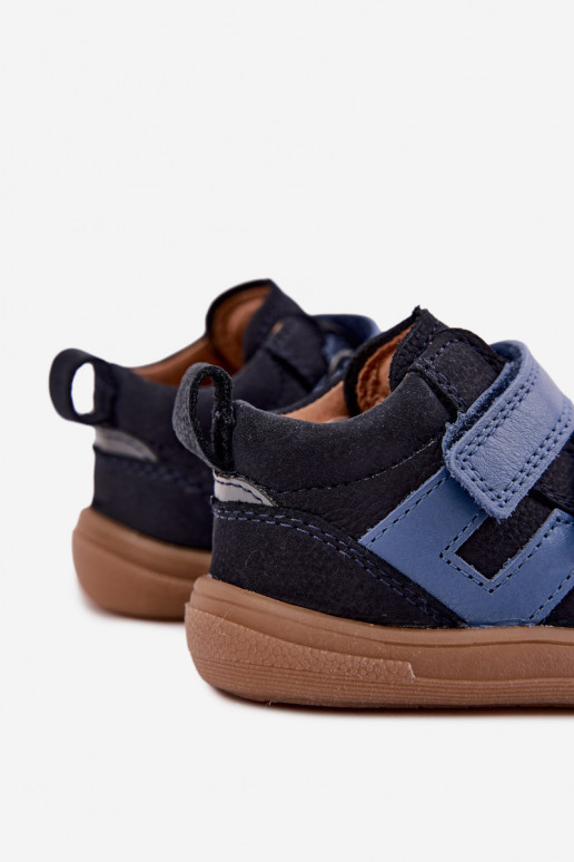 Donkerblauwe leren kinderschoenen Barefoot Froddo G2130380