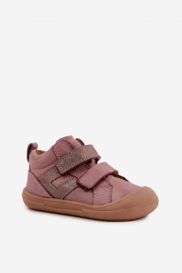 Leren schoenen voor kinderen Barefoot FRODDO G2130380-3 in roze