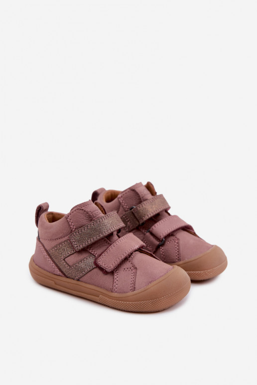 Leren schoenen voor kinderen Barefoot FRODDO G2130380-3 in roze