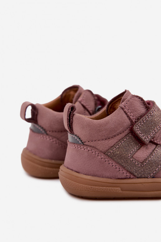 Leren schoenen voor kinderen Barefoot FRODDO G2130380-3 in roze