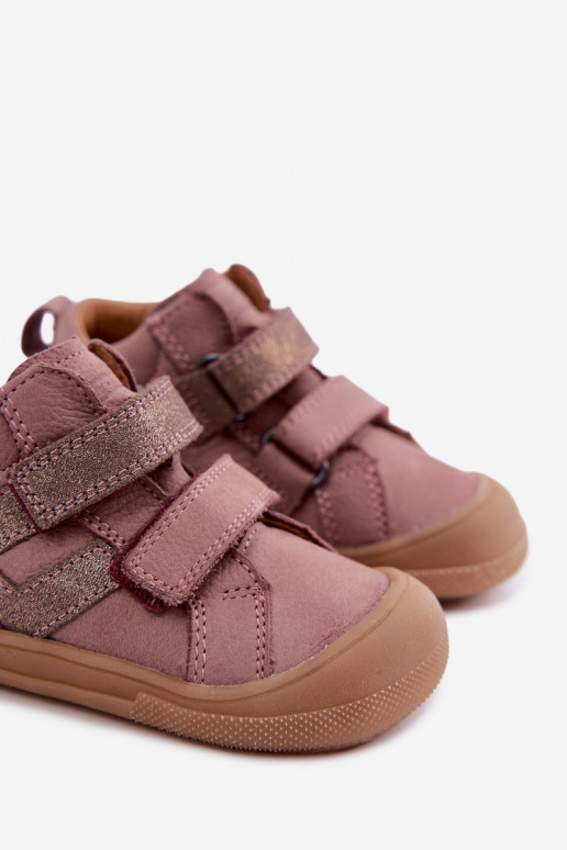 Leren schoenen voor kinderen Barefoot FRODDO G2130380-3 in roze