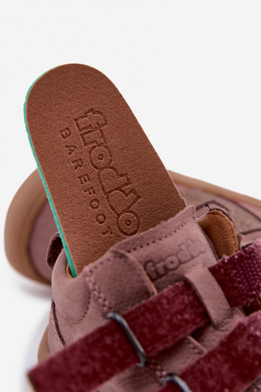 Leren schoenen voor kinderen Barefoot FRODDO G2130380-3 in roze