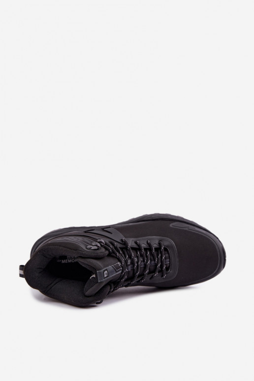 Geïsoleerde wandelschoenen voor mannen waterdicht in zwart Koby