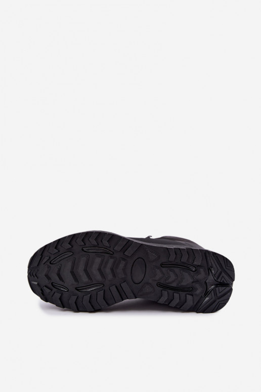 Geïsoleerde wandelschoenen voor mannen waterdicht in zwart Koby
