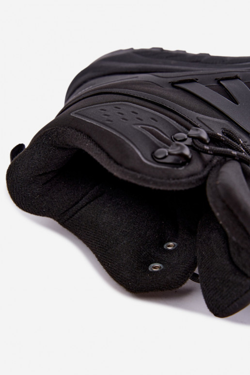 Geïsoleerde wandelschoenen voor mannen waterdicht in zwart Koby