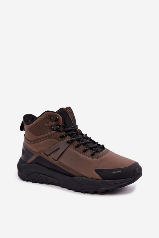 Geïsoleerde wandelschoenen voor mannen waterdicht in bruin Koby