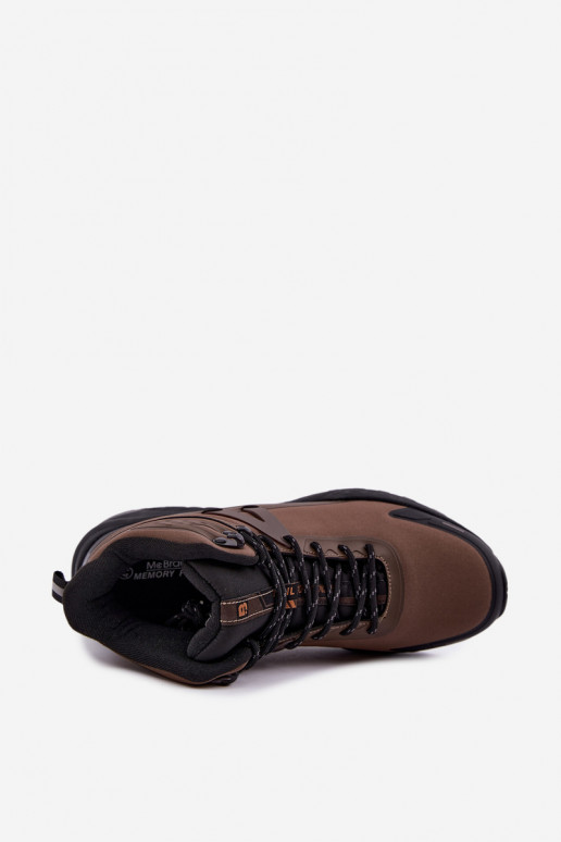 Geïsoleerde wandelschoenen voor mannen waterdicht in bruin Koby