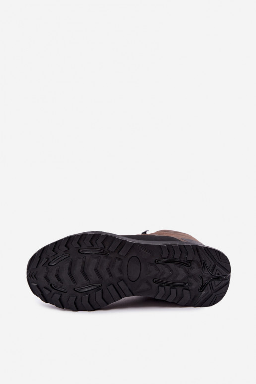 Geïsoleerde wandelschoenen voor mannen waterdicht in bruin Koby