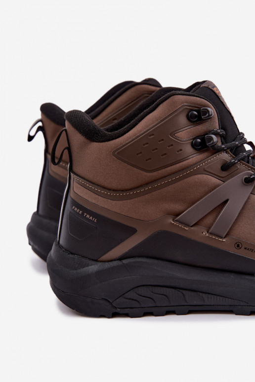 Geïsoleerde wandelschoenen voor mannen waterdicht in bruin Koby
