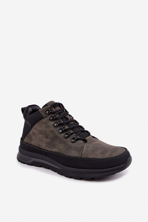 Geïsoleerde wandelschoenen voor mannen in grijs Nivelle