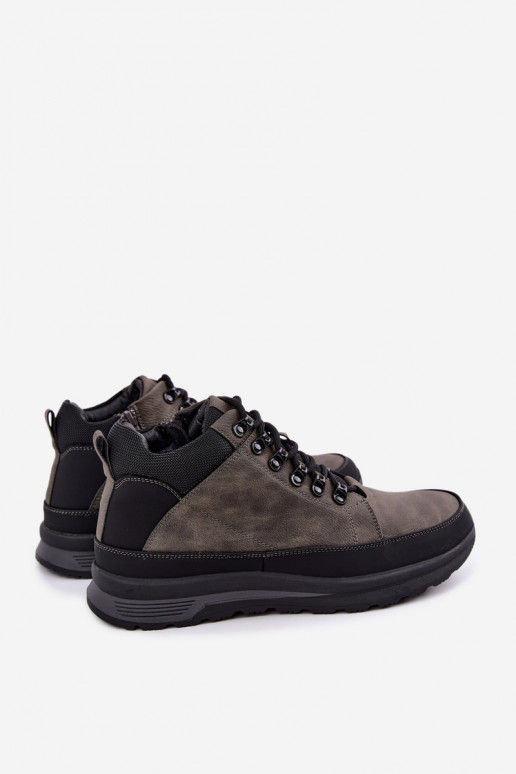 Geïsoleerde wandelschoenen voor mannen in grijs Nivelle