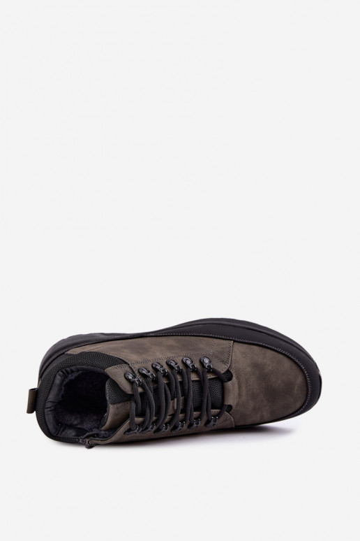 Geïsoleerde wandelschoenen voor mannen in grijs Nivelle