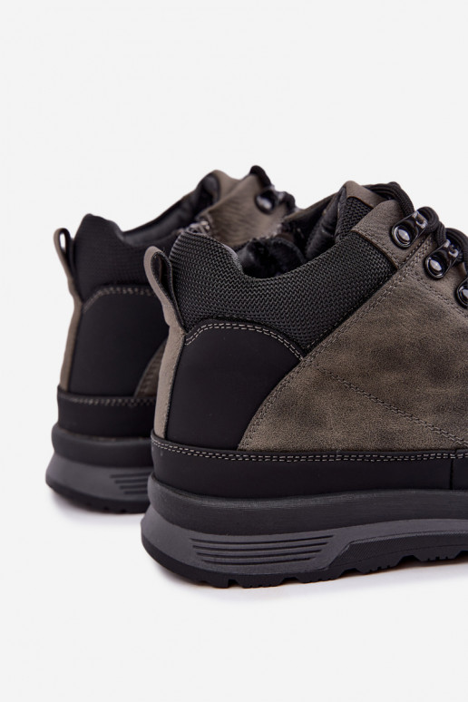 Geïsoleerde wandelschoenen voor mannen in grijs Nivelle