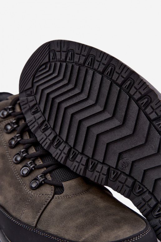 Geïsoleerde wandelschoenen voor mannen in grijs Nivelle