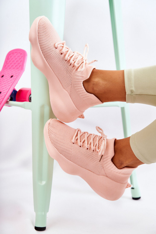 Instap sport schoenen Dalmiro in roze kleur