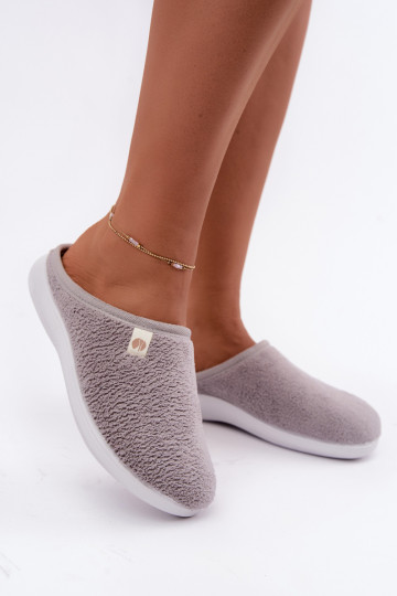 Grijze dames huisslippers Inblu EC000102